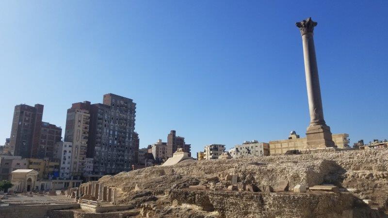 エジプト・アレクサンドリアのポンペイの柱