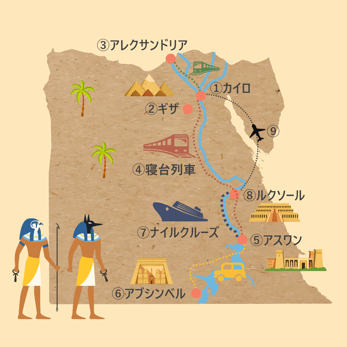 エジプト の 地図