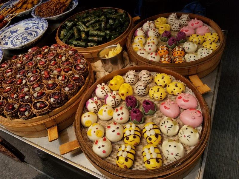 上海観光・七宝老街の食品市場