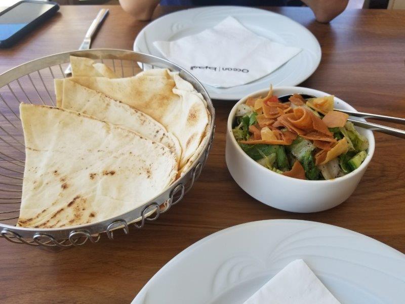 ヨルダン・死海リゾートのアラブ料理レストラン、Ocean Restaurant （オーシャン・レストラン）。