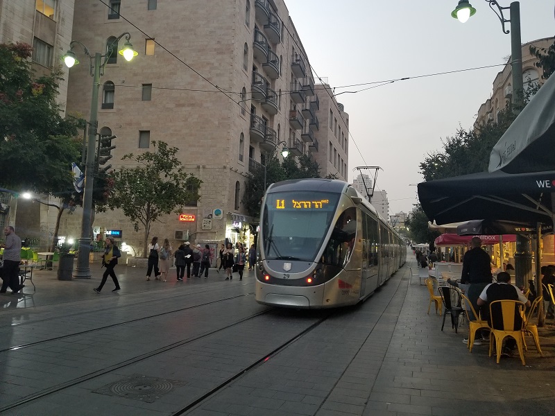 イスラエル旅行・エルサレムのライトレール